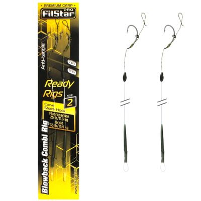PRO FILSTAR Carp Fishing Blowback Combi Rig Hook No. 2