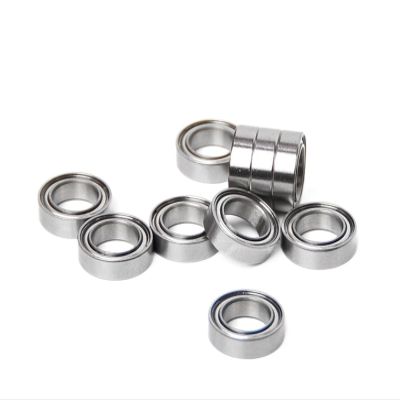 Bimetal-Sealed Shielded Micro Deep-Groove Ball Bearings, 10-Pack, MR128ZZ, 8 × 12 × 3.5 mm
