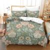 TNFHSOFT Flower Duvet Cover Set, 3D Floral Watercolor Pattern, Microfiber view 1