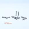 TMP1105 3 x 13.8 mm Cylindrical Pin Bearing Rollers, High-Carbon Chromium Bearing Steel, SUJ2 Needle Rollers, 50 Pieces, Parallel Pins view 2