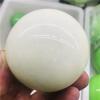 RVBLRDSE Natural Glowing Blue Calcite Stone Sphere, Glow-in-the-Dark Crystal Ball, Round Stone Home Decor (Light Green, 6 cm) view 3