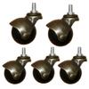 WIPPWER Heavy-Duty Swivel Casters, Office Chair Ball Casters, 2-Inch Wheels (5 pcs, M10) view 1