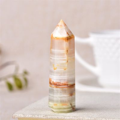 RVBLRDSE Healing Stone Natural Crystal Point Wand Tower, Polished Ore Craft for Home Decor