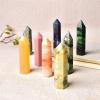 RVBLRDSE Healing Stone Natural Crystal Point Wand Tower, Polished Ore Craft for Home Decor view 4