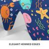 MKNAZ Rectangular Cartoon Sea Fish Tablecloth, 183 x 137 cm view 3