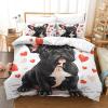 French Bulldog 3D-Printed Duvet Cover Set, Soft Microfiber Bedding with Zipper and Pillowcases view 2