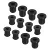 QUARKZMAN 12-Piece Silicone Rubber Cable Grommets, 7/6 mm Mounting Holes, 10/9 mm OD, 4/3.2 mm ID, Black view 1