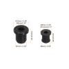 QUARKZMAN 12-Piece Silicone Rubber Cable Grommets, 7/6 mm Mounting Holes, 10/9 mm OD, 4/3.2 mm ID, Black view 2
