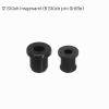 QUARKZMAN 12-Piece Silicone Rubber Cable Grommets, 7/6 mm Mounting Holes, 10/9 mm OD, 4/3.2 mm ID, Black view 3