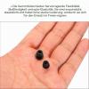 QUARKZMAN 12-Piece Silicone Rubber Cable Grommets, 7/6 mm Mounting Holes, 10/9 mm OD, 4/3.2 mm ID, Black view 4