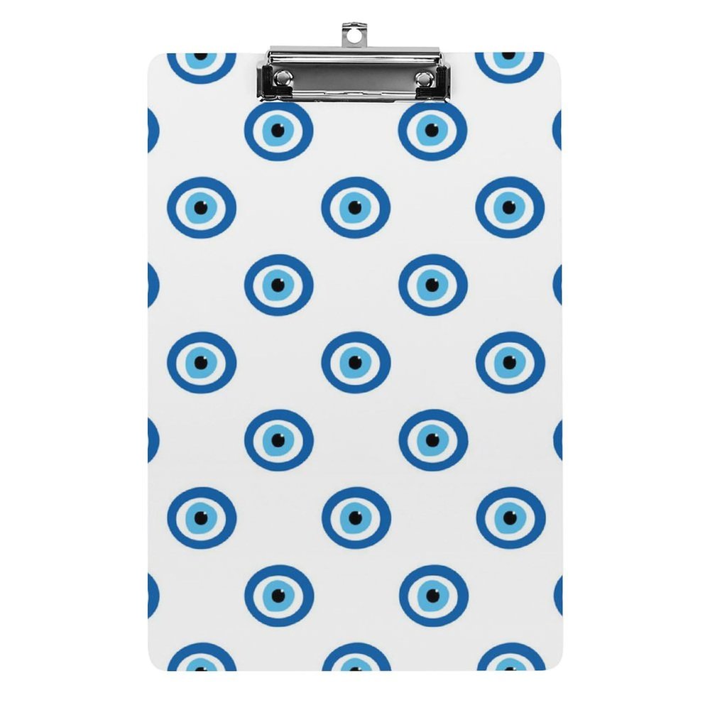 A4 Evil Eyes Acrylic Clipboard for Office and School