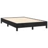 vidaXL Box Spring Bed with Mattress & LED, Black, 120 x 190 cm, Velvet view 4
