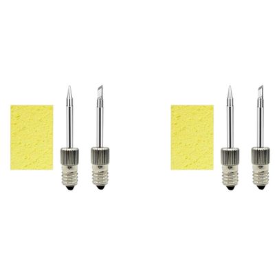 Pyugxab 2-Pack USB Soldering Iron Tips for E10 Interface (Tip B + Tip K)