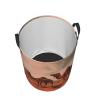 Camels Rest Desert Round Waterproof Laundry Basket with Handle view 3