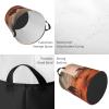 Camels Rest Desert Round Waterproof Laundry Basket with Handle view 4