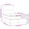 vidaXL Box Spring Bed with Mattress Dark Blue 120x190 cm Velvet view 3