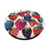 Decorative Berries, Vibrant Patterned Strawberry Illustration PopSockets with Swappable PopGrip view 2