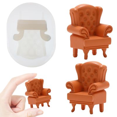 Mini 3D Sofa Silicone Resin Mold for Epoxy Casting