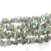 RhineCart Basics Genuine Labradorite Gemstone Beads, Faceted Teardrop, 4 x 6–5 x 7 mm, Gray view 2