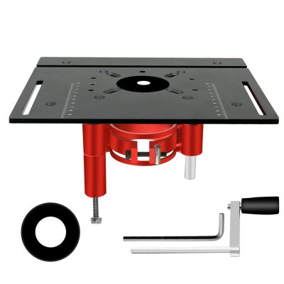 Router Lift Platform, Flip Board, Small Router Plate (Black)
