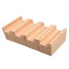 NANNAN3360 4-Piece Wooden Furniture Risers, Heavy-Duty Table and Sofa Leg Lifts, Groove Design, Adds 3–10 cm view 1