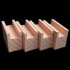 NANNAN3360 4-Piece Wooden Furniture Risers, Heavy-Duty Table and Sofa Leg Lifts, Groove Design, Adds 3–10 cm view 4