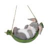 Yofab Gray Resin Rabbit Garden Statue for Outdoor Areas, Courtyards, and Garden Decor view 1