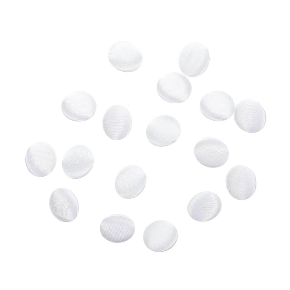 Tofficu 5 Sets of Covered Satin Buttons for Suits and Dresses, 15 Pieces per Set