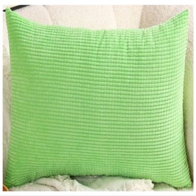Corduroy Decorative Pillow Cover, Fruit Green, 40 x 60 cm