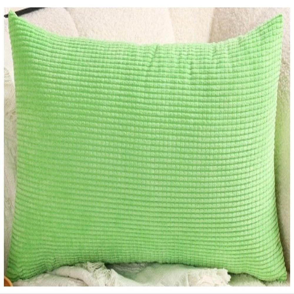 Corduroy Decorative Pillow Cover, Fruit Green, 40 x 60 cm