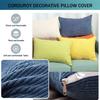 Corduroy Decorative Pillow Cover, Fruit Green, 40 x 60 cm view 3
