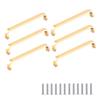FEEIMOL 6-Pack Aluminum Cabinet Handles, 128 mm Hole Spacing view 1