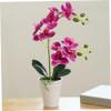 Comebachome Artificial Orchid in Pot, 15.7-Inch Realistic Faux Orchid, Purple view 1
