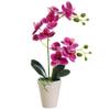 Comebachome Artificial Orchid in Pot, 15.7-Inch Realistic Faux Orchid, Purple view 2
