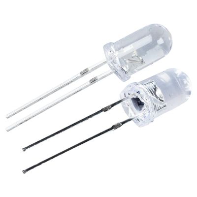 Cetfuro 50-Pack 5 mm Round White LEDs