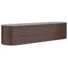 Chaduof Planter Box, Powder-Coated Steel, 296 x 80 x 68 cm, Brown view 2