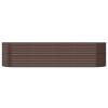 Chaduof Planter Box, Powder-Coated Steel, 296 x 80 x 68 cm, Brown view 3