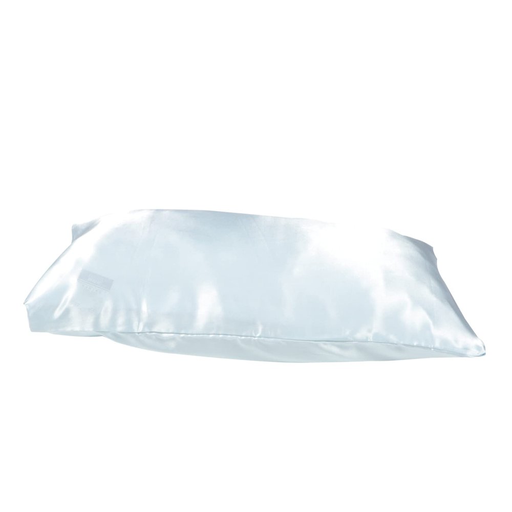 Amosfun 2-Piece Silk Pillowcase Set, Solid Color, for Hair
