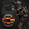 8-Piece Germany Flag Patch Set, Embroidered, 8 x 5 cm and 5 x 3 cm view 2