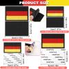 8-Piece Germany Flag Patch Set, Embroidered, 8 x 5 cm and 5 x 3 cm view 3