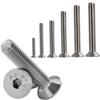 50 M5 x 40 mm Countersunk Hex Socket Screws, Stainless Steel A2, Full Thread, DIN 7991 view 1