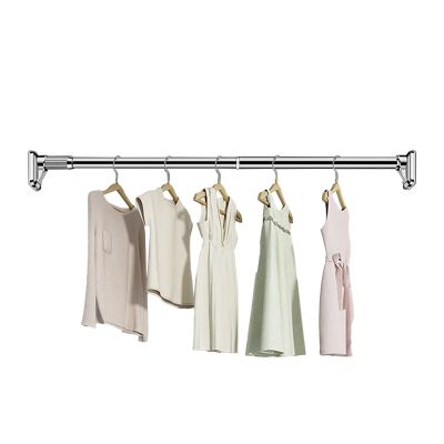 Tension Rod, Closet Rod, Telescoping Rail, SUS 304 Stainless Steel, for Bathroom and Bedroom, No Drilling (110–200 cm)