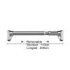 Tension Rod, Closet Rod, Telescoping Rail, SUS 304 Stainless Steel, for Bathroom and Bedroom, No Drilling (110–200 cm) view 2
