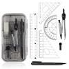 8-Piece Geometry Set with Storage Case, Black view 1