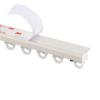 No-Drill Self-Adhesive Curtain Track for Ceilings or Walls, White, 4.4 m/14 ft view 1