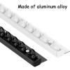 No-Drill Self-Adhesive Curtain Track for Ceilings or Walls, White, 4.4 m/14 ft view 4