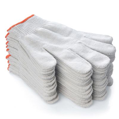 BORDSTRACT 12 Pairs Nylon-Cotton Work Gloves
