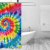 WSOIHFEC Rainbow Tie-Dye Shower Curtain Set with 12 Hooks, 60 x 72 in view 1
