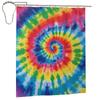 WSOIHFEC Rainbow Tie-Dye Shower Curtain Set with 12 Hooks, 60 x 72 in view 2