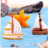 SEWOART 7-Piece Resin Seabird and Sailboat Decor Set view 1